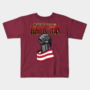 Puerto Rican American Kids T-Shirt